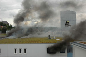 Brand am Schlachthof Gel&auml;nde Stuttgart Ost