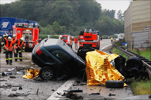 Tödlicher Unfall am 12. September 2008 auf der A8 bei Stuttgart