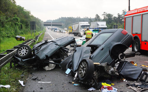 Tödlicher Unfall am 12. September 2008 auf der A8 bei Stuttgart