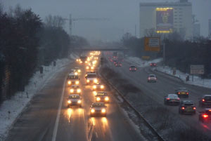 Schneetief Daisy &uuml;ber Stuttgart