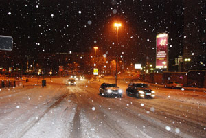 Schneetief Daisy &uuml;ber Stuttgart