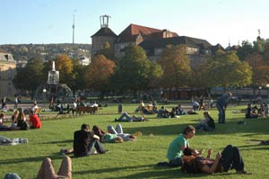 30 Grad in der Stuttgarter City am 26. Oktober 2006