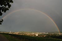 Regenbogen &uuml;ber Bad Cannstatt