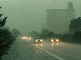 Aquaplaning B10 Richtung Esslingen