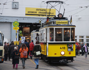 Umzug Stra&szlig;enbahnmuseum Stuttgart