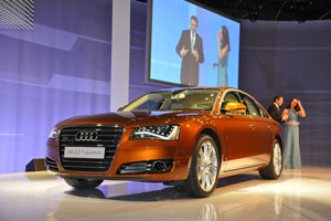 TALK OF TOWN - AUDI A8 PREMIERE - THE ART OF PROGRESS - ICS MESSE STUTTGART in Stuttgart am 18. M&auml;rz 2010 / Foto: Andreas Rosar