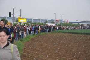 A380 Landung in Stuttgart
