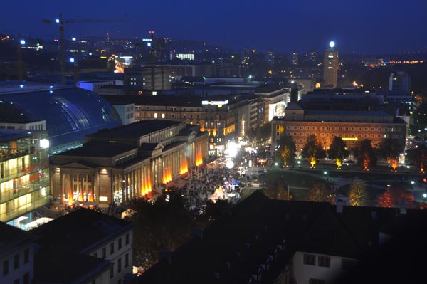 S-City leuchtete am 5. November in orange