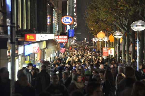 S-City leuchtete am 5. November in orange