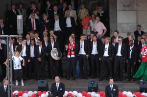 Empfang des VfB Stuttgart nach Pokalfinale