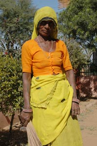 indische Frau im Gewand