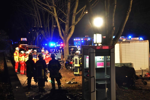 Schwerer Unfall in Stuttgart Zuffenhausen am 23.03.2011