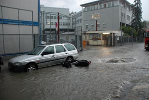 Unwetter in Stuttgart am 3. Juli 2009