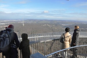 Traumwetter & Traumblick am 12.02.2016 am Fernsehturm in Stuttgart