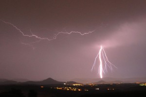 Gewitter über Baden-Württemberg