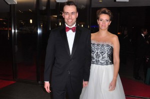 Nils Schmidt (SPD) und Ehefrau beim Landespresseball