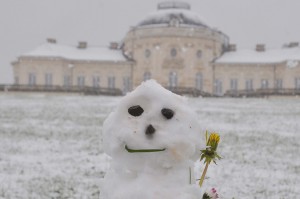 Wetter & Klima - Aprilschnee am Schloss Solitude 2016