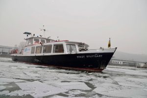 Eis auf dem Neckar am 24. Januar 2017