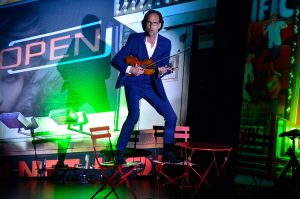 Comedian Christoph Sonntag in seiner Show am 16. März 2017, Foto: Andreas Rosar
