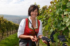 Conny Lehr vom Weingut Lehr aus Markelsheim. Foto: Andreas Rosar