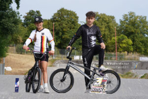 Pia Dudenhoefer 10 und Bruder Lukas 13 sind BMX Europameister | Foto © Andreas Rosar