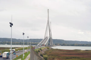 Die Brücke Pont de Normandie, Foto © Andreas Rosar, Fotoagentur Stuttgart