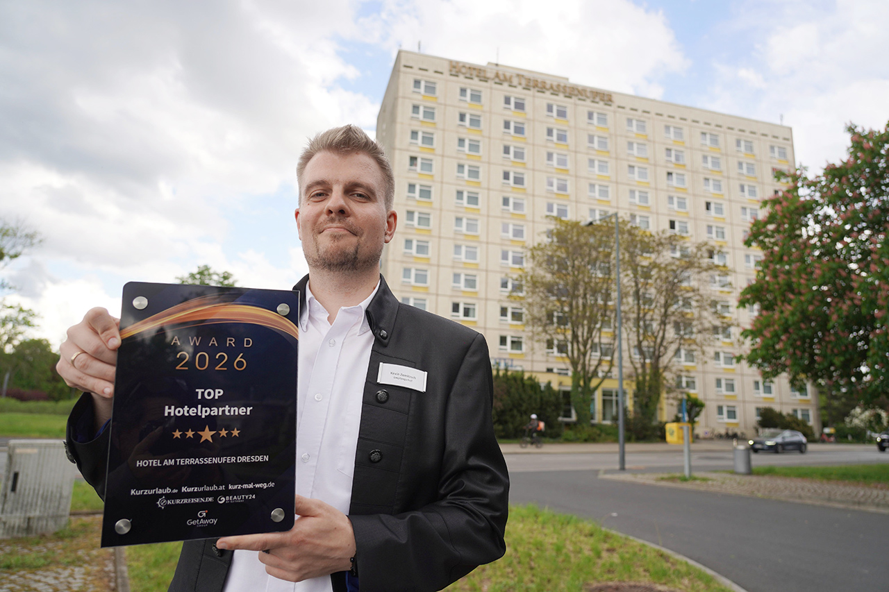 Hotel Am Terrassenufer Dresden mit GetAway Award ausgezeichnet, Foto: Andreas Rosar